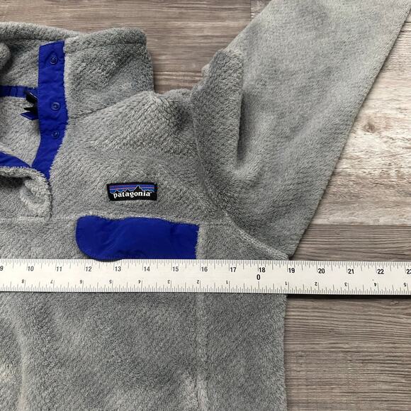 Patagonia Re Tool Snap-T Sweater Gray Womens M Pullover Polartec Fleece Jacket - Picture 6 of 9